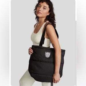 NWT! Quilted Puffer Tote Bag - Black - Victoria's Secret Pink